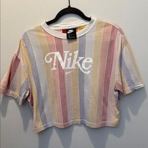 Nike cropped boxy tee in size large